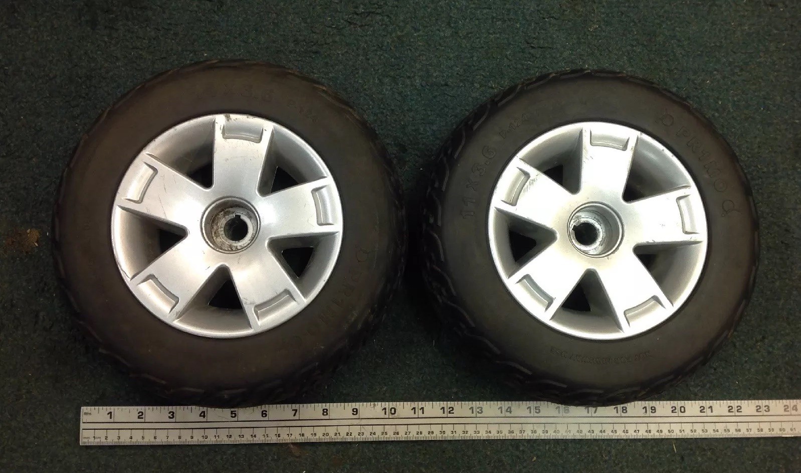 Primo Wheels Tires Rim 11x3.6 P-124 jazzy tires scooter rear