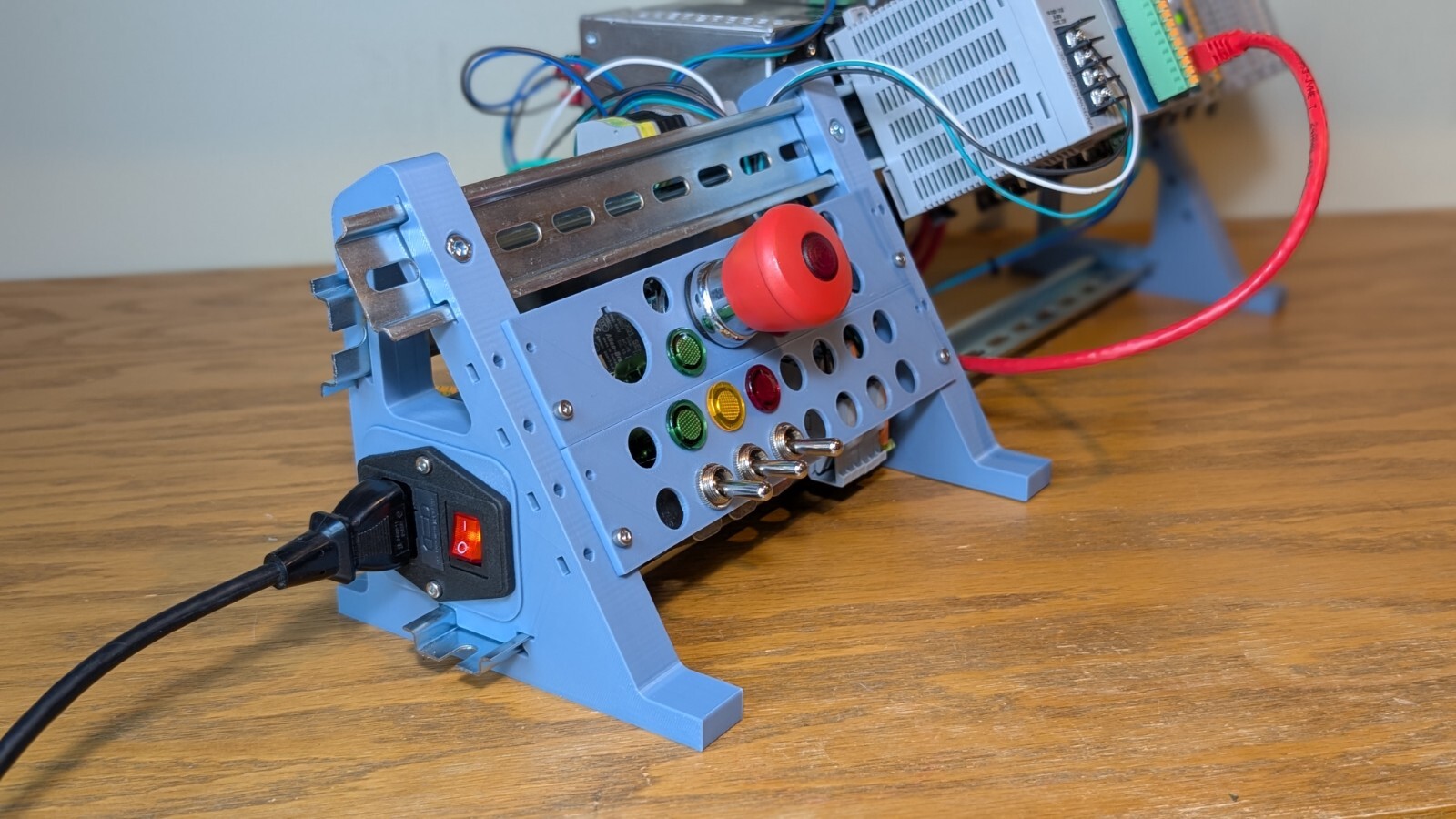 PLC Trainer DIN Rail Stand: Allen-Bradley/Siemens/Omron/Mitsubishi/Schneider/ABB