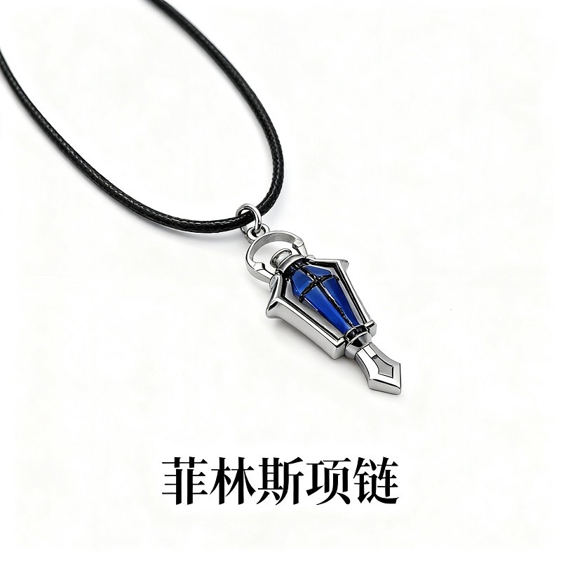 Genshin Impact Flins Cosplay Necklace Pendants Amulet Fashional Anime Gifts