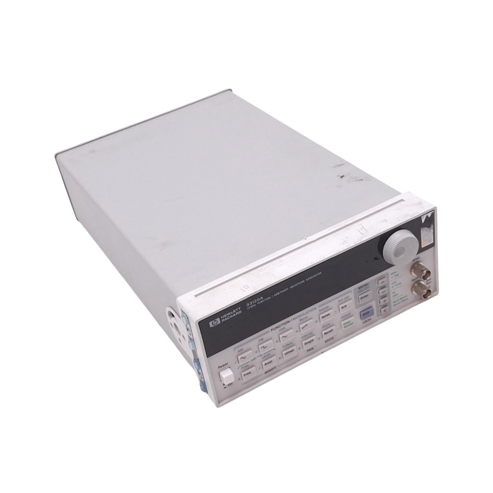 HP 33120A Function/Arbitrary Waveform Generator, 15MHz 12-bit 40MSa/s 120VAC