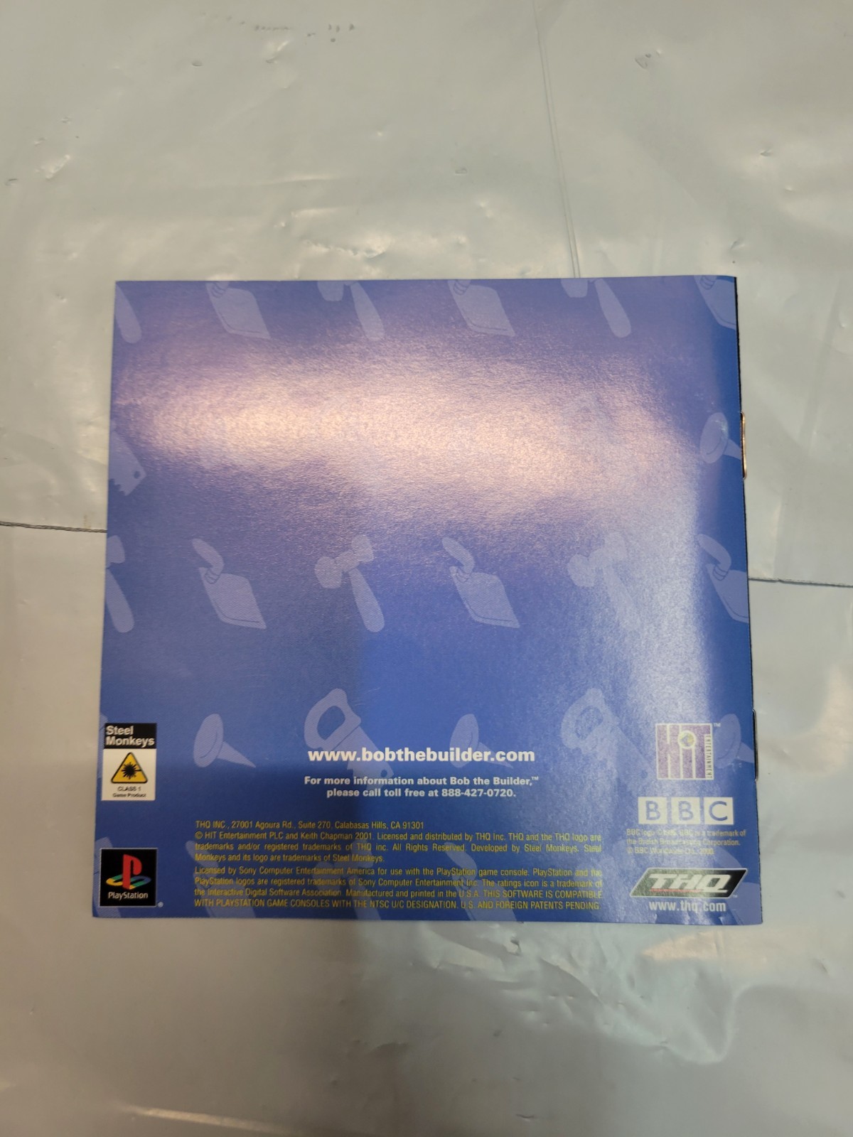 Bob the Builder Can we fix it? Playstation PS1 Original Replacement Manual Only
