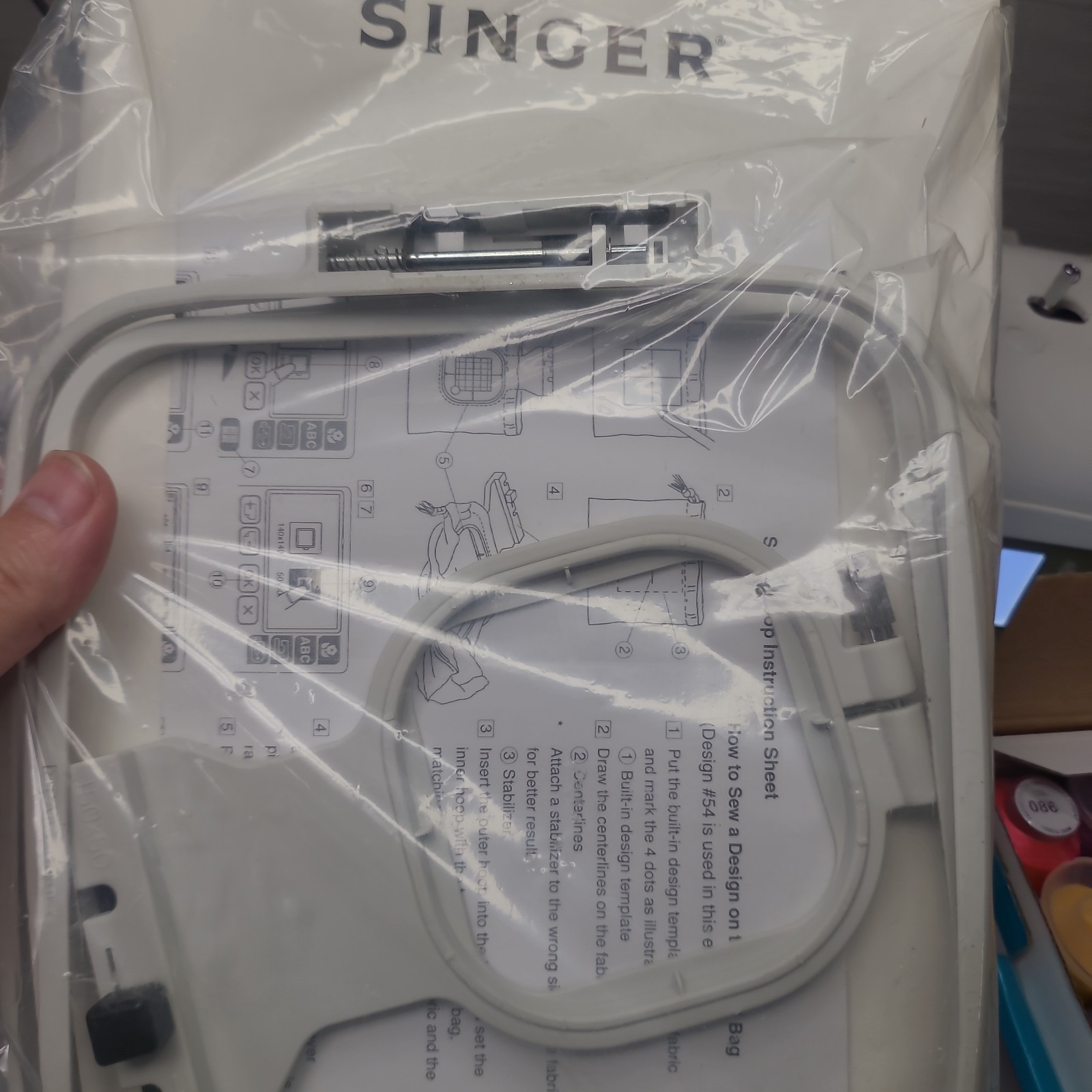 Singer Studio S10 Computerized Embroidery Machine Complete In Box With Extras!