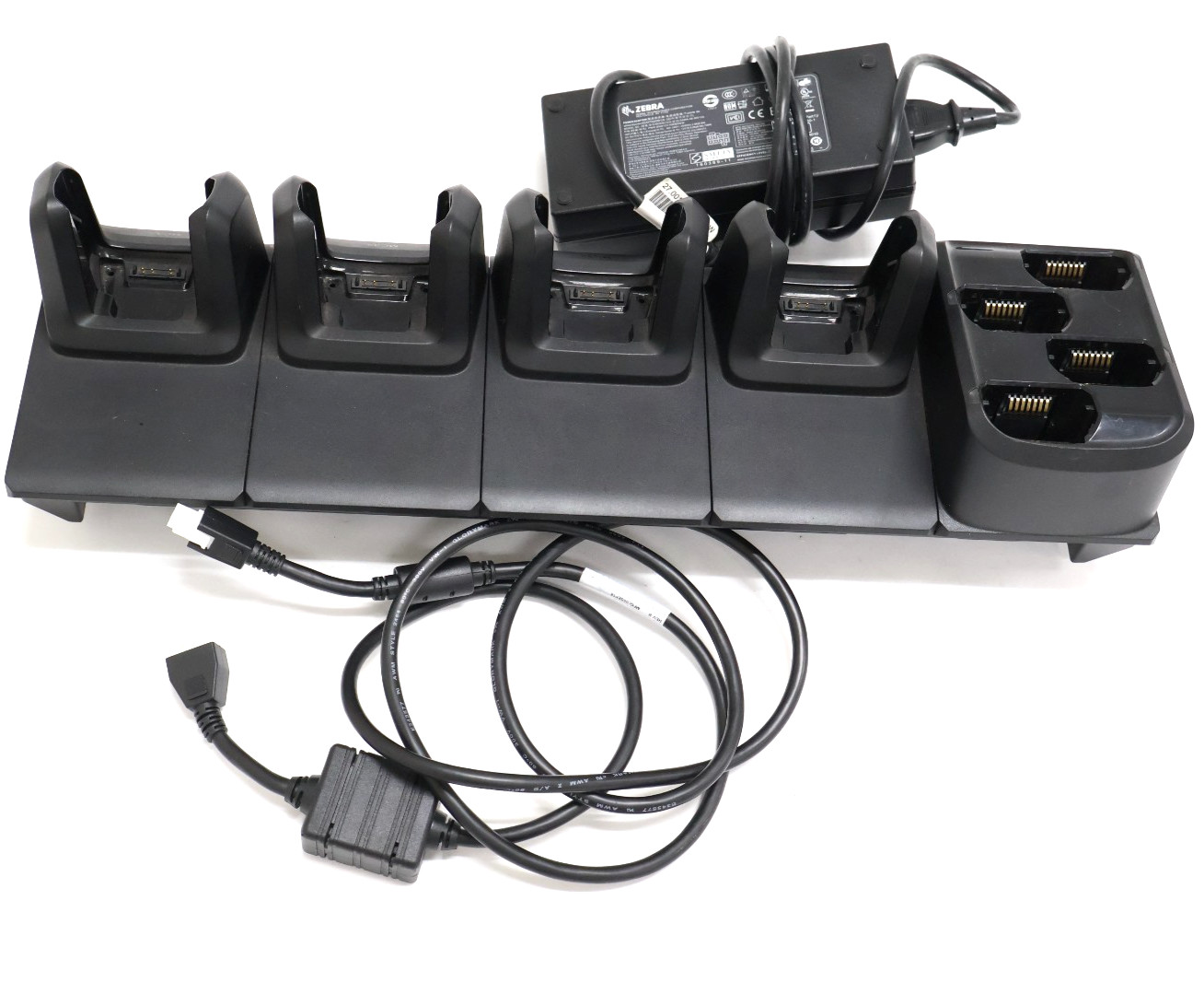 Zebra ShareCradle-MC CRD-MC33-4SC4BC-01 4-Slot ShareCradle Charger & 4-Slot Batt