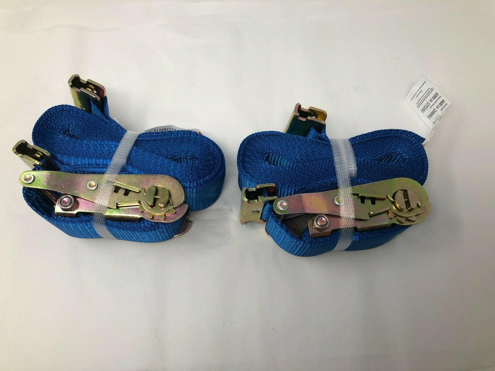 Cargo 2" X 20' w/E Fitting Ratchet Tie Down Strap Lot of 2