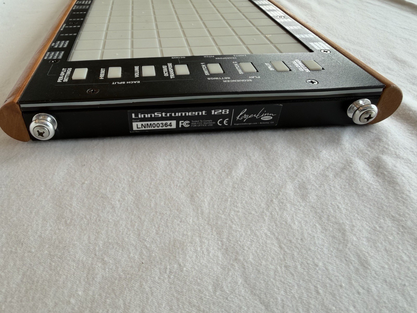 Roger Linn LinnStrument 128 MPE MIDI Controller w/ Case USB Cable Signed