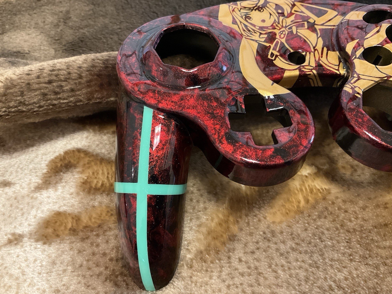 Custom Controller Paint Pyra Housing Shell Cover Nintendo GC NGC Gamecube