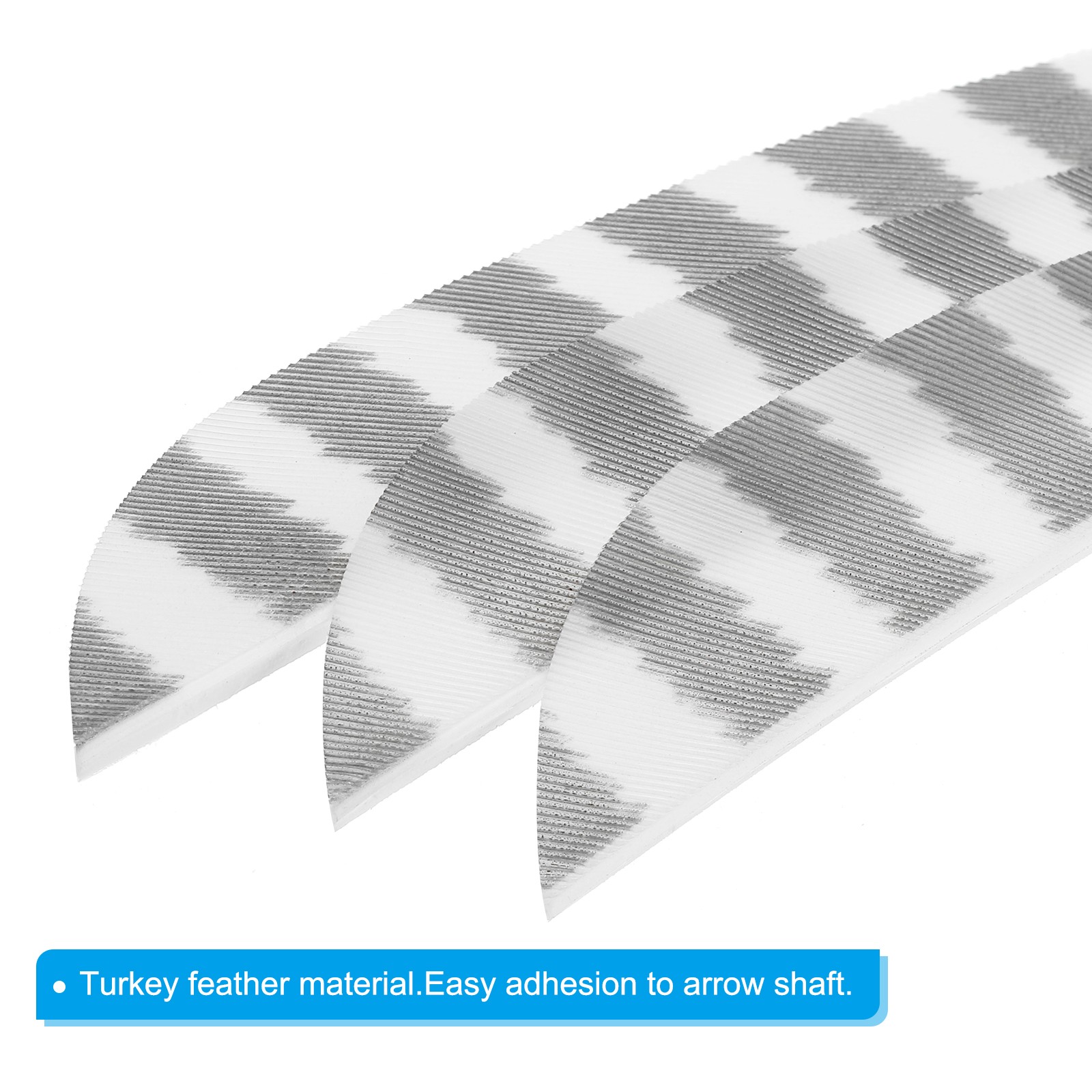 Arrows Vanes 20 Pack 5 Inch Arrow Feather Right Wing, White