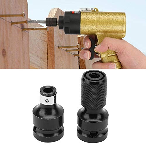 Hex Female Socket Adapter, 2 PCS 1/2 to 1/4 Telescopic Socket Adapter For