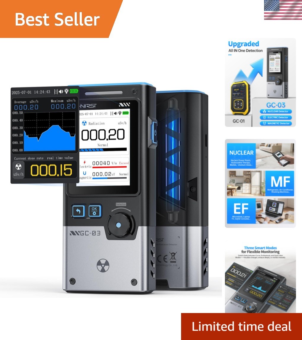 Compact Nuclear Radiation Meter with Multi-Display Modes for Safety Assurance