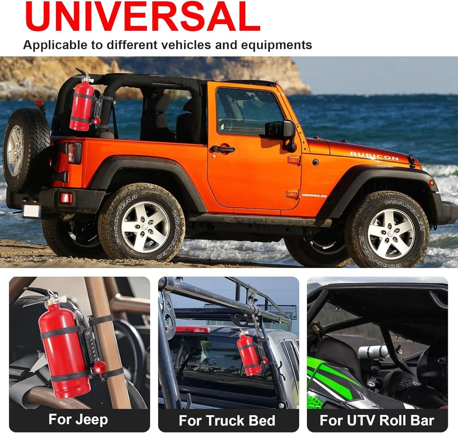 UTV Fire Extinguisher Mount Bracket, Quick Release Fire Extinguisher Mount Ho...
