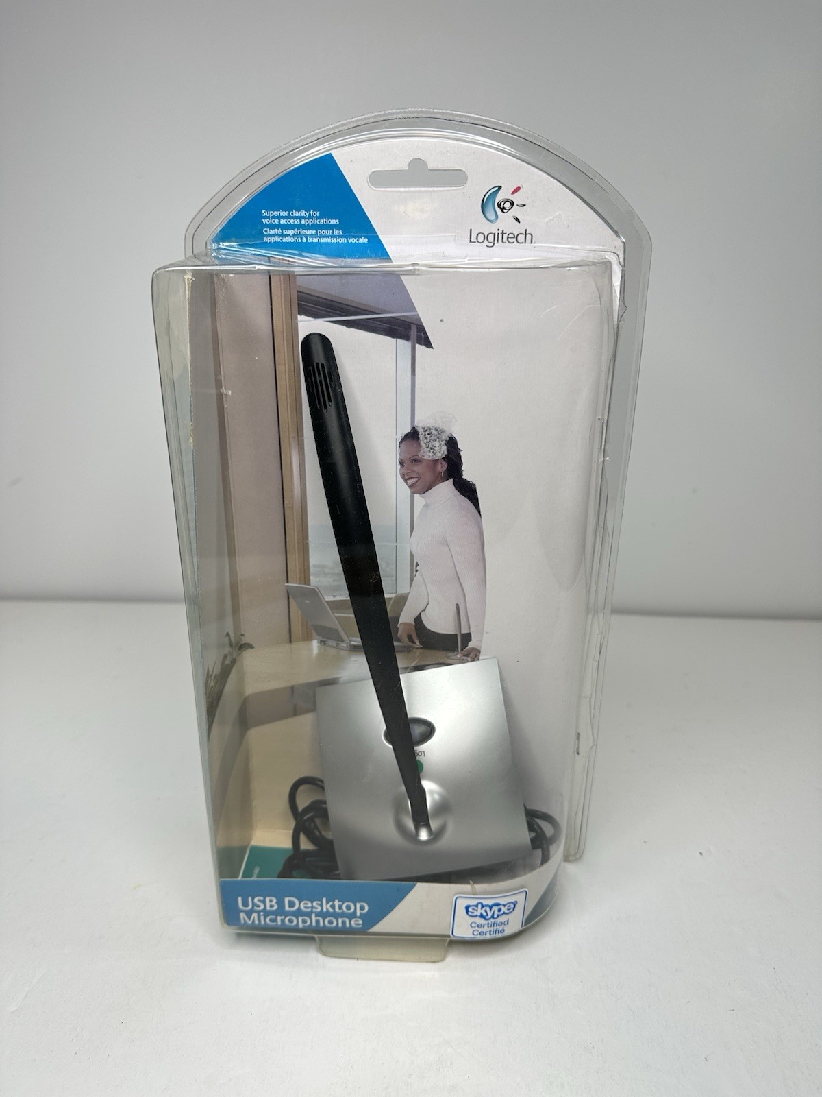 Logitech Consumer USB Desktop Microphone 980186-0403 for PC Mac Open Box