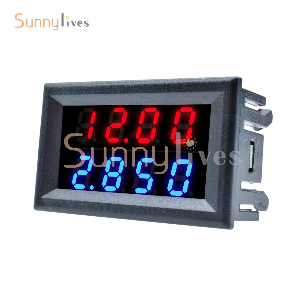 0-100V 0-200V/10A/50A/100A 4-digit Current Voltage Meter 5 Wire Voltmeter New