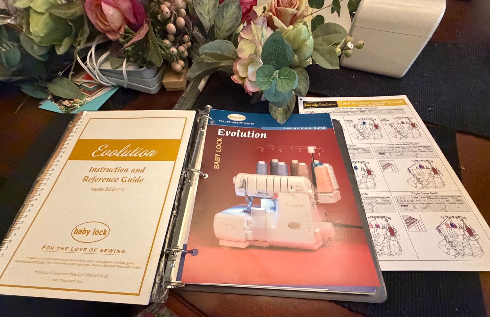 Baby Lock Evolution BLE8W-2 Electronic Serger w/Trolly