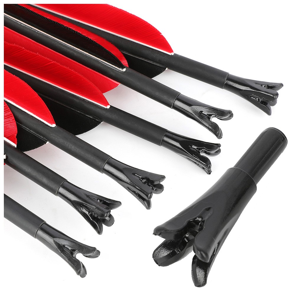 Archery Insert Arrow Nock Plastic Tail ID6.2mm Shaft Outdoor Bow Target Shooting