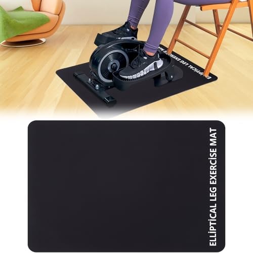 Non-Slip Workout Mat for Ellipse Leg Exerciser, Ellipse Machine Mat, Black