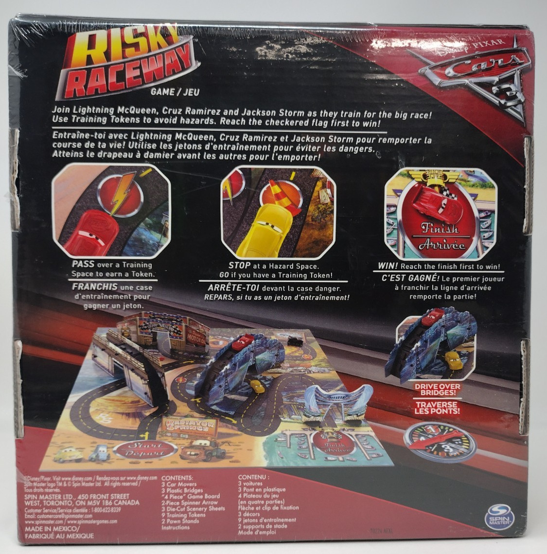 Disney Pixar Cars 3 Risky Raceway Family Board Game Brand New Sealed Spin Master