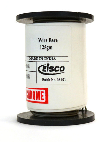 Eisco Labs Nichrome Resistance Wire, 250ft Reel, 24 Gauge SWG - 23/24 White