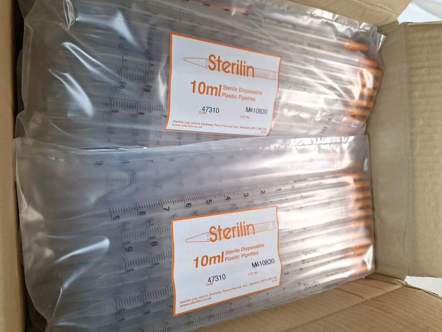 500 PK, DYNALON / Sterilin Pipette: 10 mL Capacity