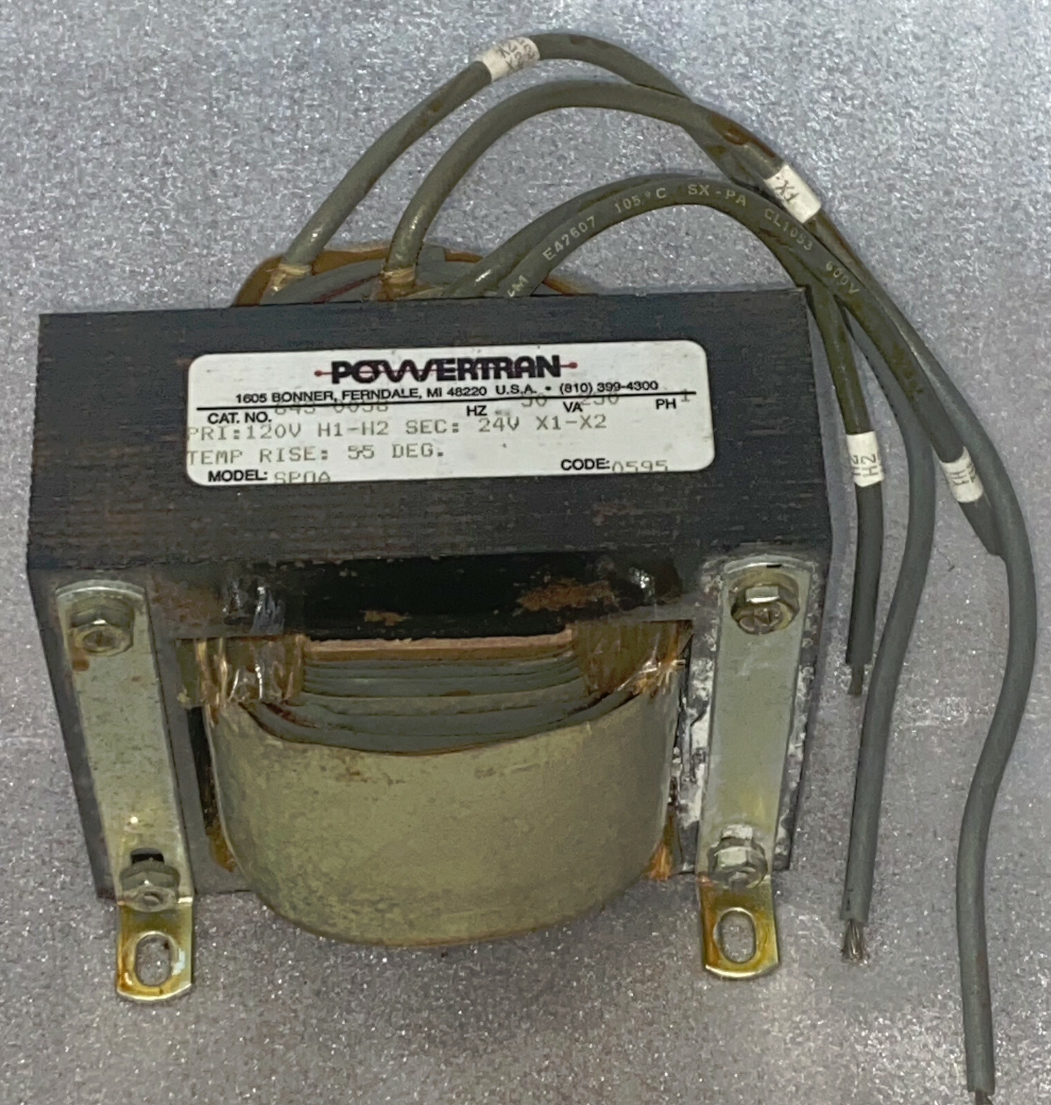 National Time and Signal Power Transformer by Powertran