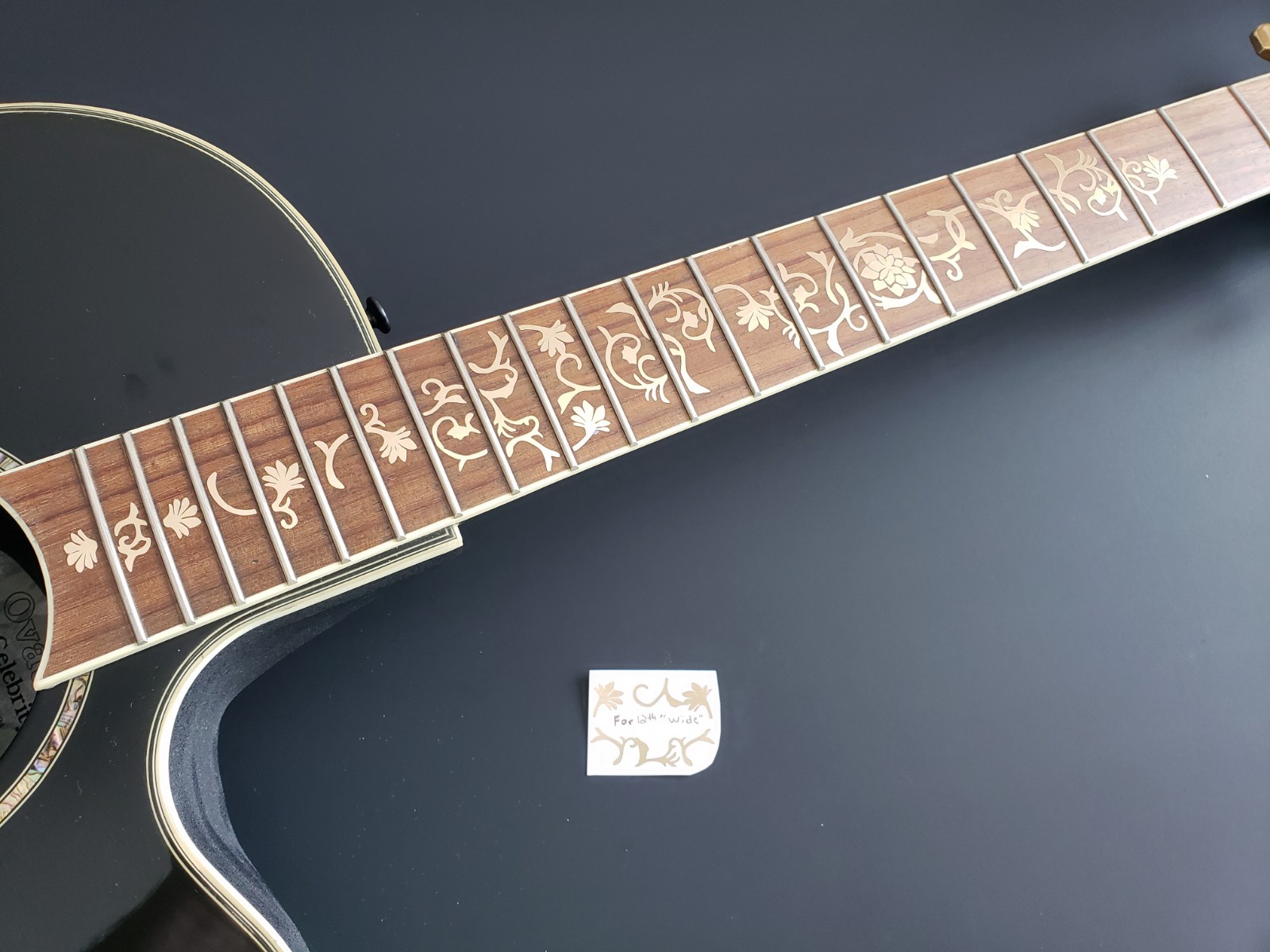 Inlay #3 Design Fretboard Markers Vinyl Decals Inlays for Any Guitar 30 Colors!!