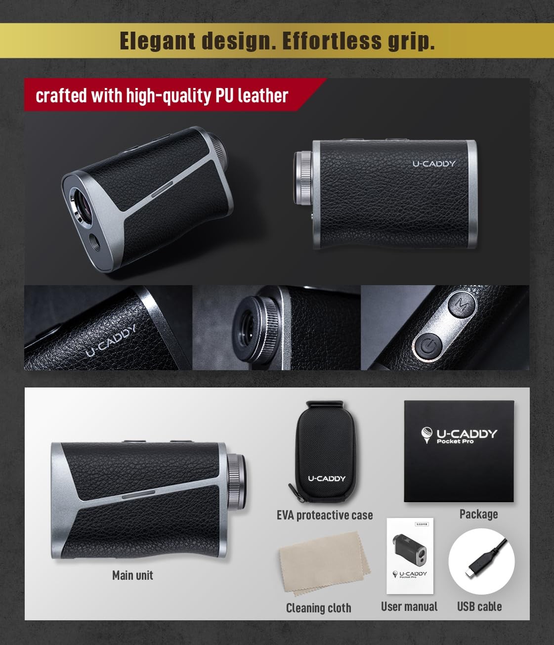 【CoDeveloped Japan’s Largest Golf Channels】 UCADDY Laser Golf Rangefinder