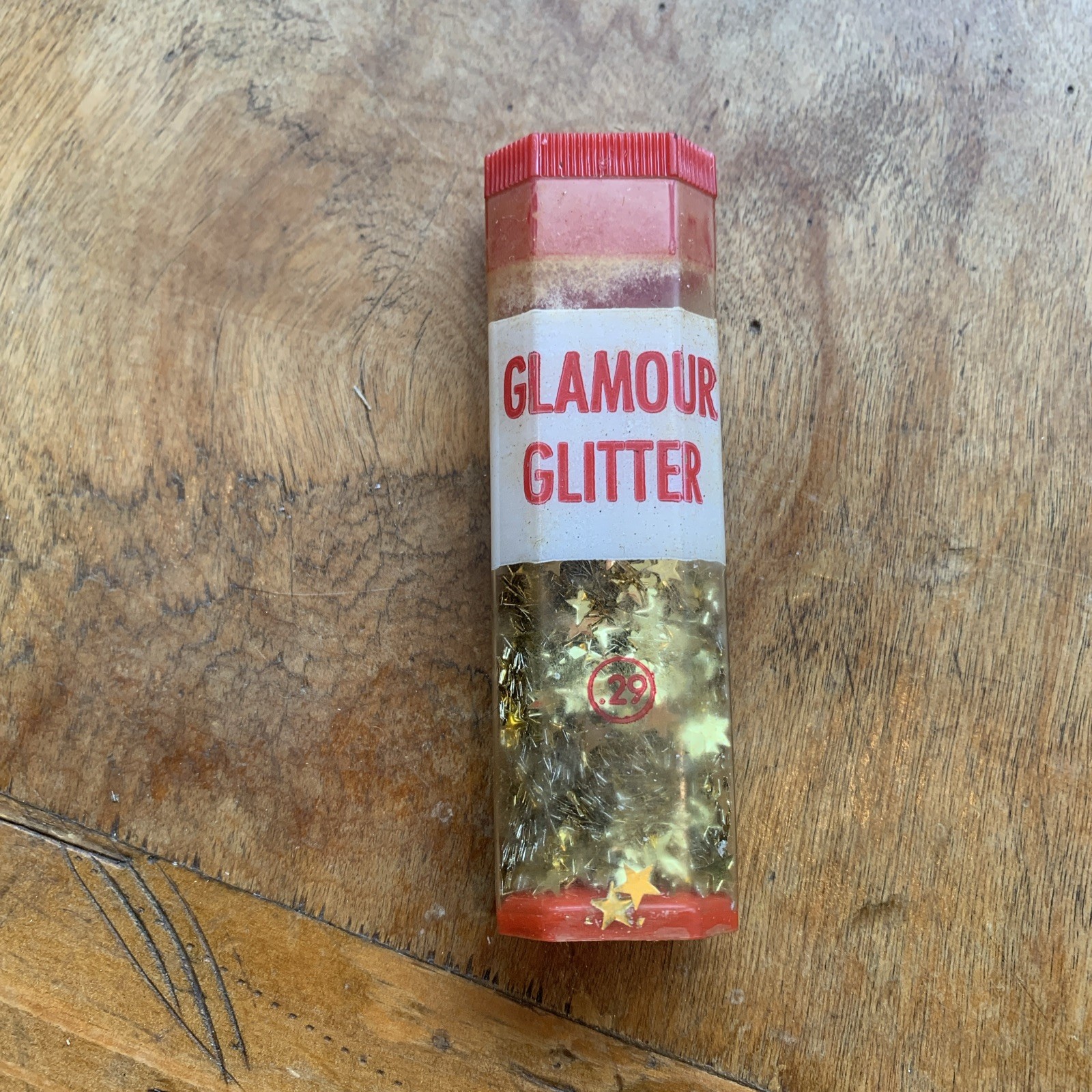 VTG Glamour Glitter Craft House Toledo Gold Stars 1/2 Full