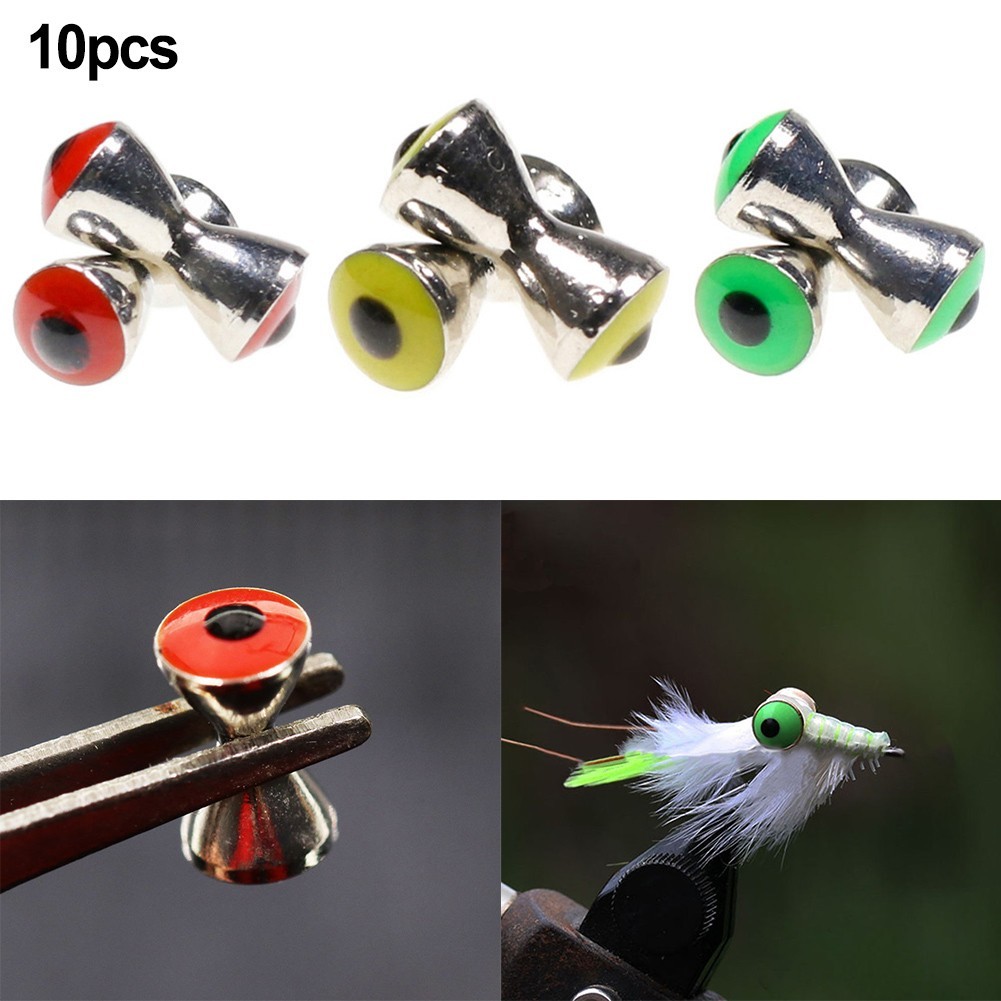 Fishing Baits Tying Materials 3.2mm 4.0mm 4.8mm 3D Eyes Dumbbell Shaped