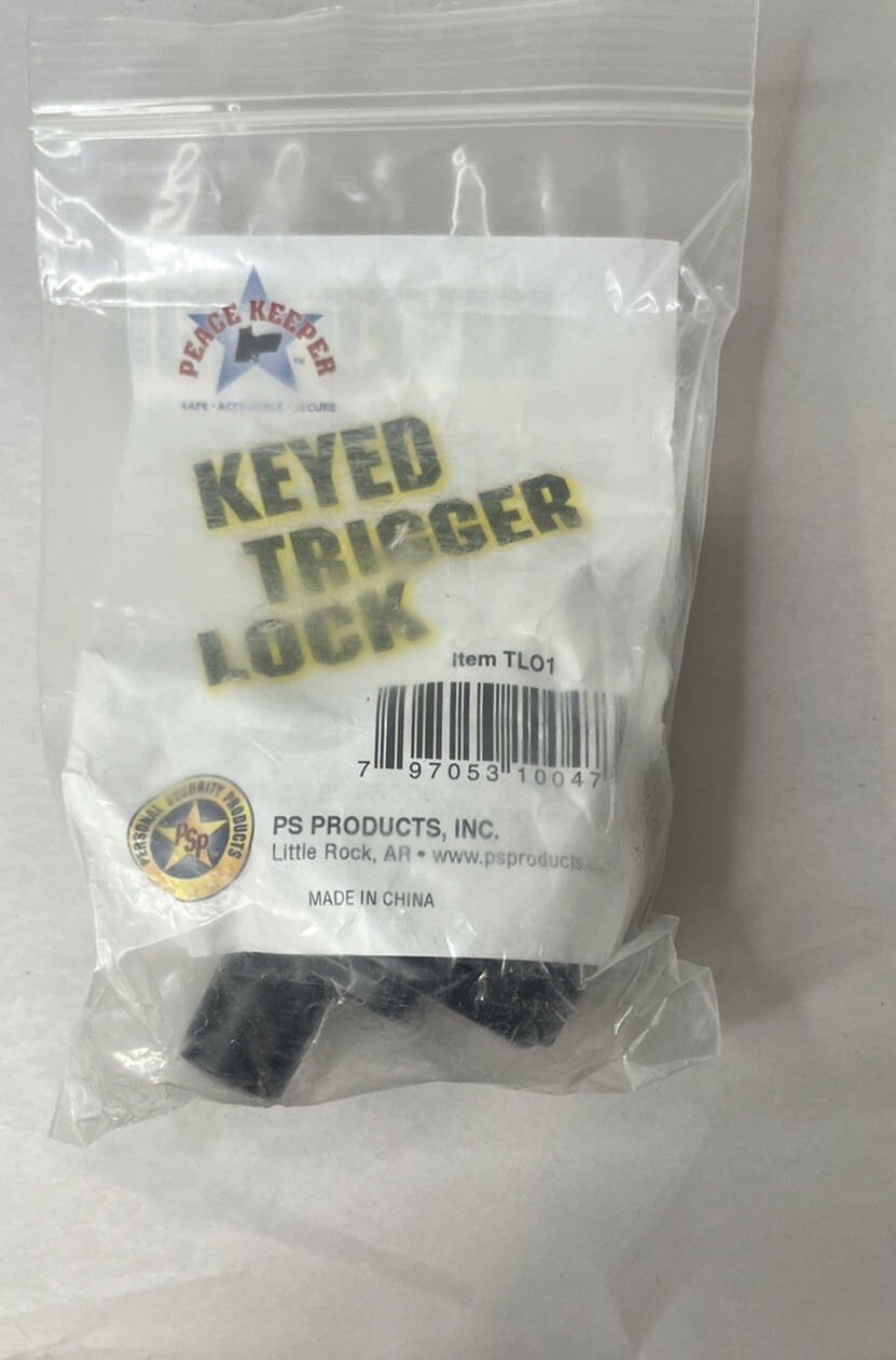 Peace Keeper Keyed Trigger Lock Item TL01 PS Products Inc Gun Safety Keyed Alike