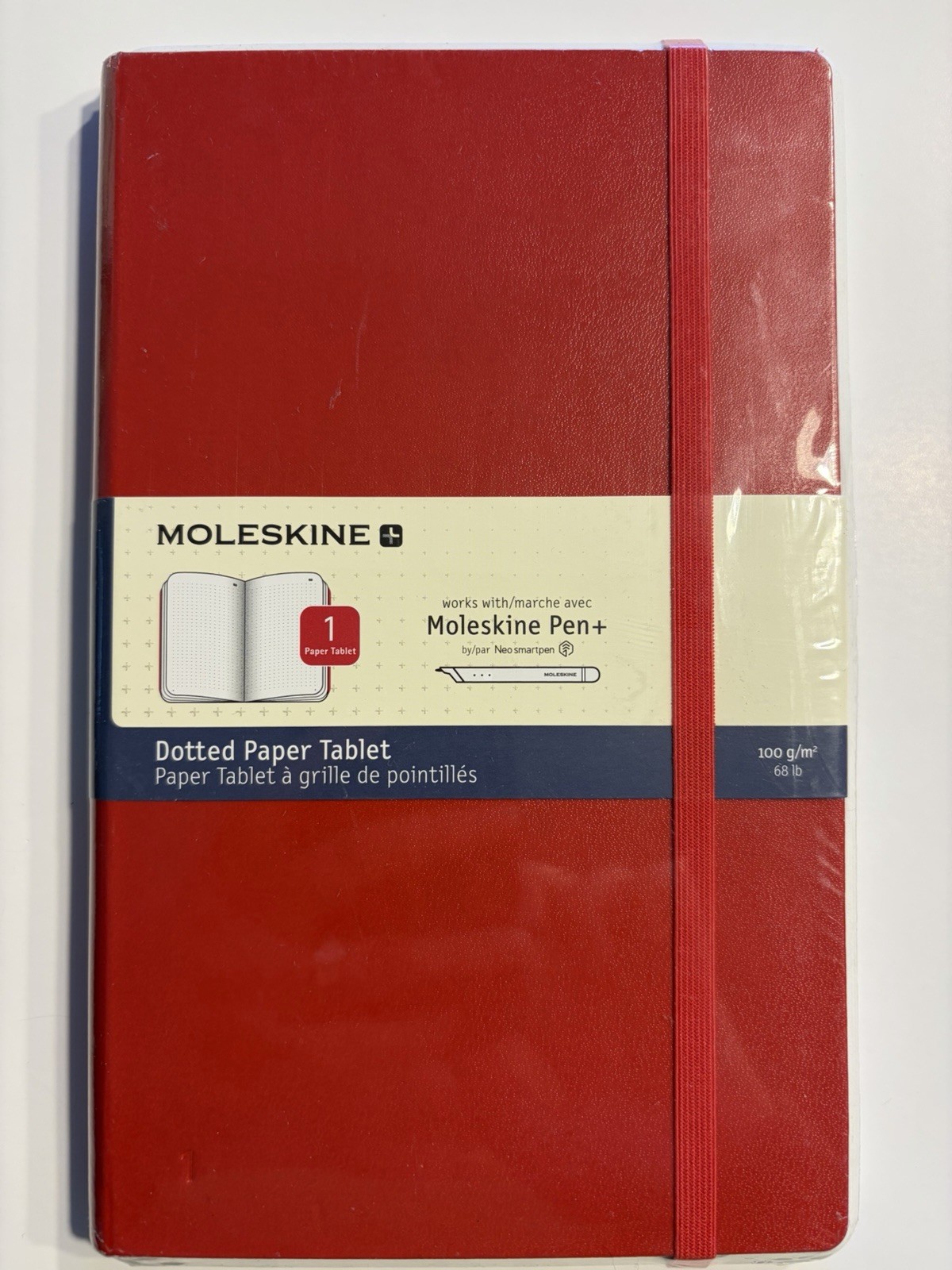 Smart Notebook Dotted 5"x8.25" Scarlet Red Hard Cover Digital Notes App