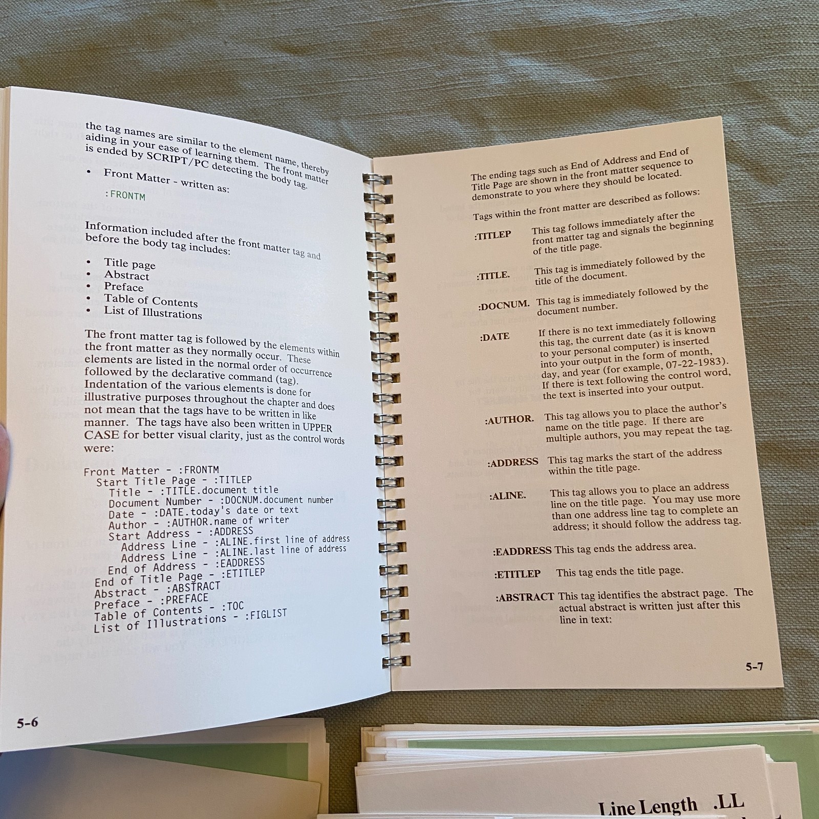 IBM Software Script/PC Book 1 2 3 1st Edition 1984 How To Quick Reference Manual