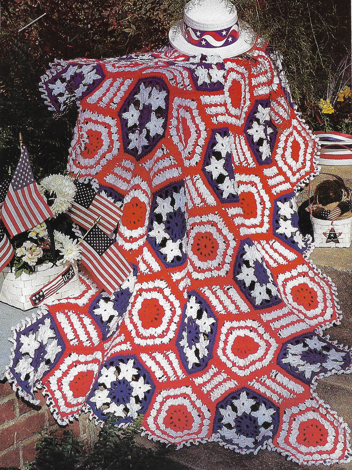 Stars & Stripes Afghan crochet PATTERN INSTRUCTIONS