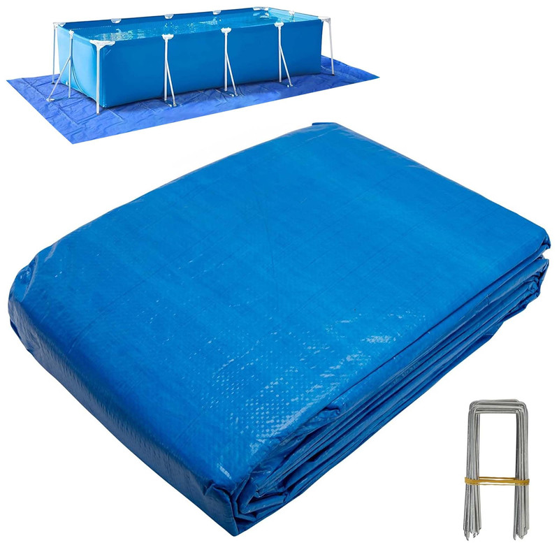 Codree 24 X 16 Ft Rectangular Pool Ground Cloths Waterproof Pe Swimming Pool