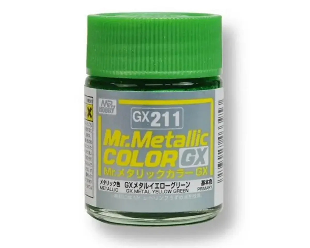 GNZ-GX211 GSI Creos Mr. Hobby GX211 Metallic Yellow Gold 18ml GX