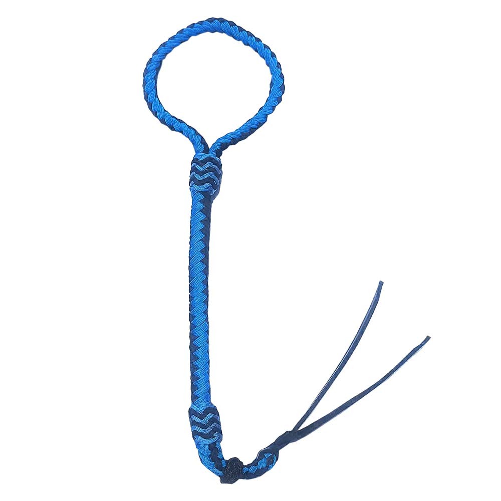 HILASON Western Horse Hand Braided Dressage Whip Turquoise & Black