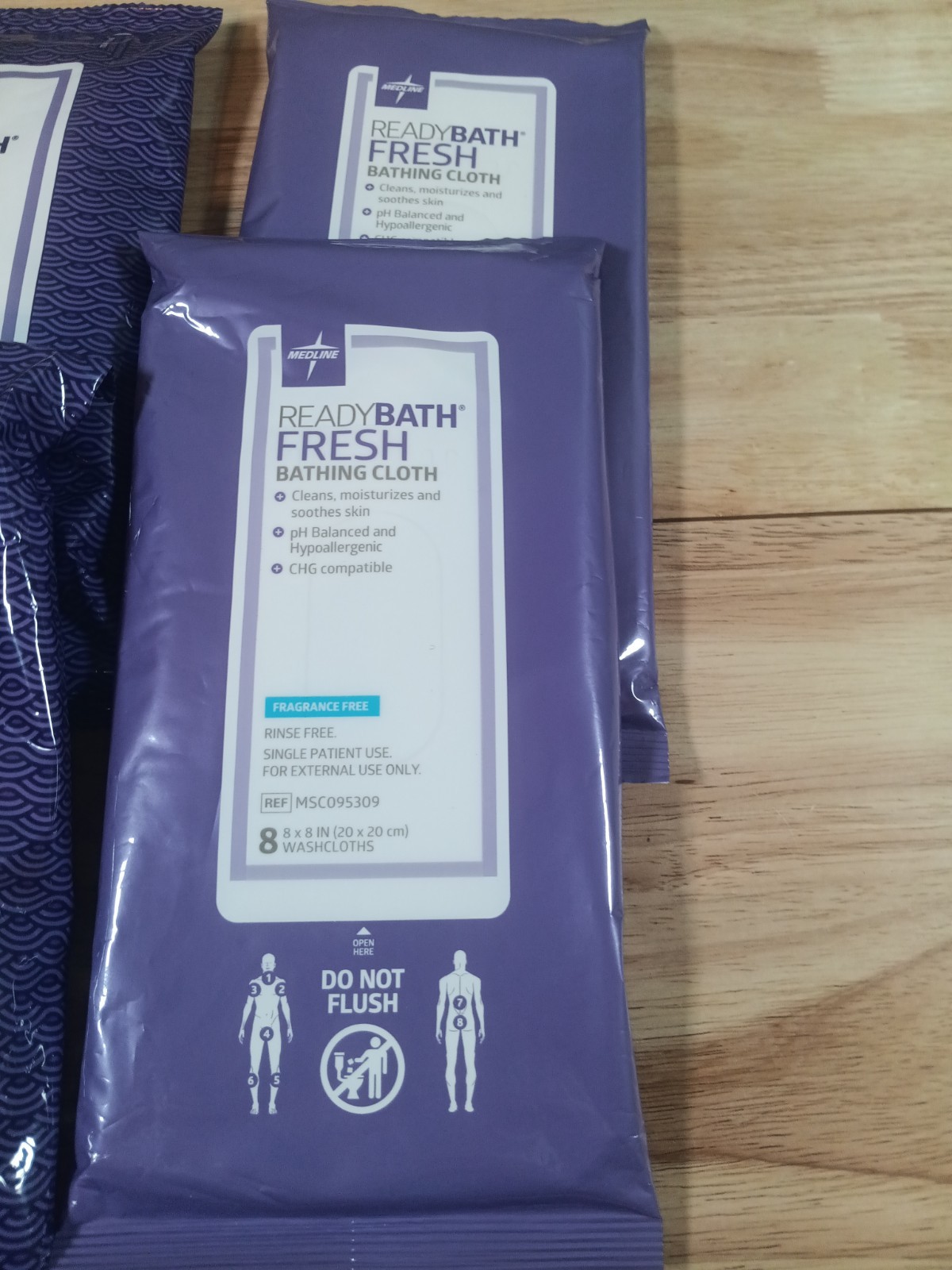 Medline Ready Bath Cap & Bathing Cleansing Cloths Conditioning Shampoo New