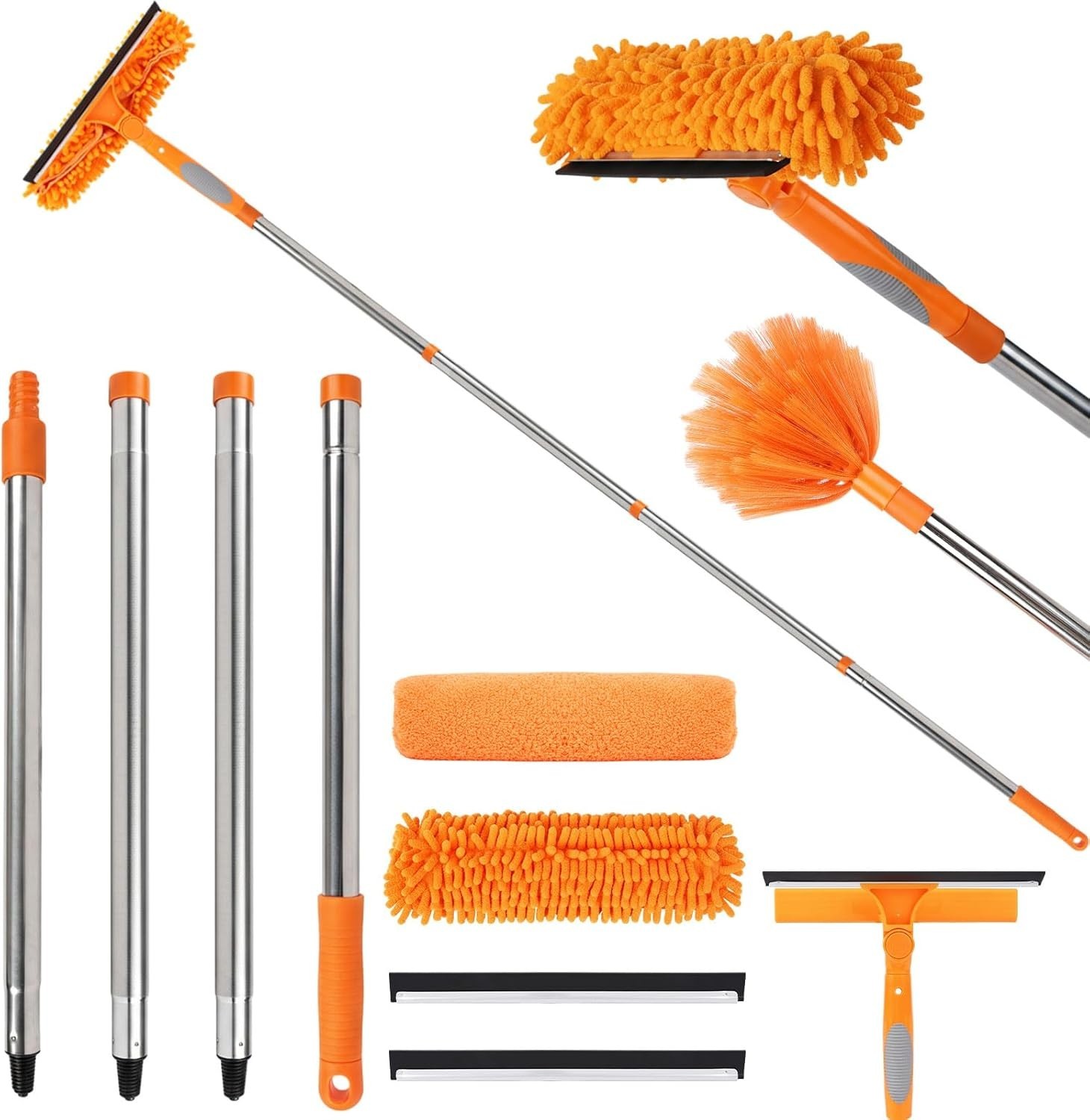 Professional  Window Squeegee Cleaning Washing Tool/Kit with Extension Po...