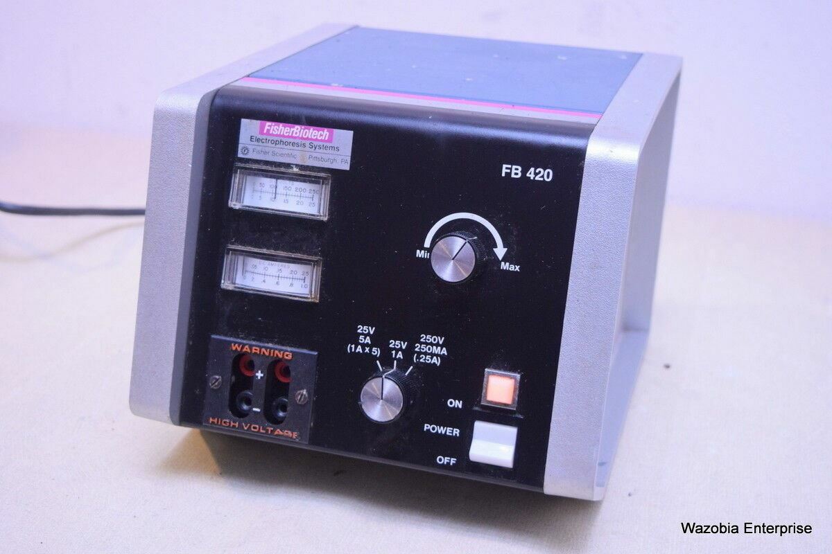FISHER SCIENTIFIC/BIOTECH ELECTROPHORESIS SYSTEM MODEL FB 420 POWER SUPPLY