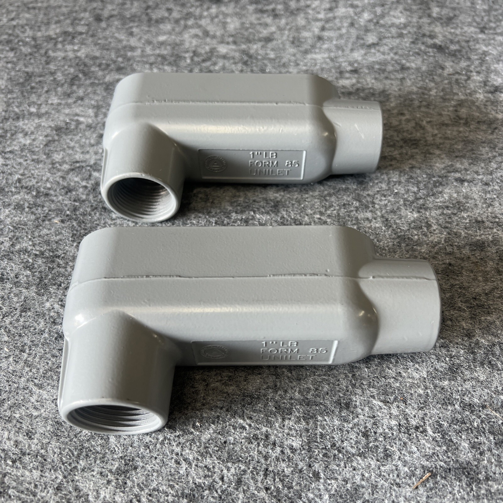 Lot Of 2 Appleton LB100-A  1" Aluminum Form 85 LB Conduit Body New