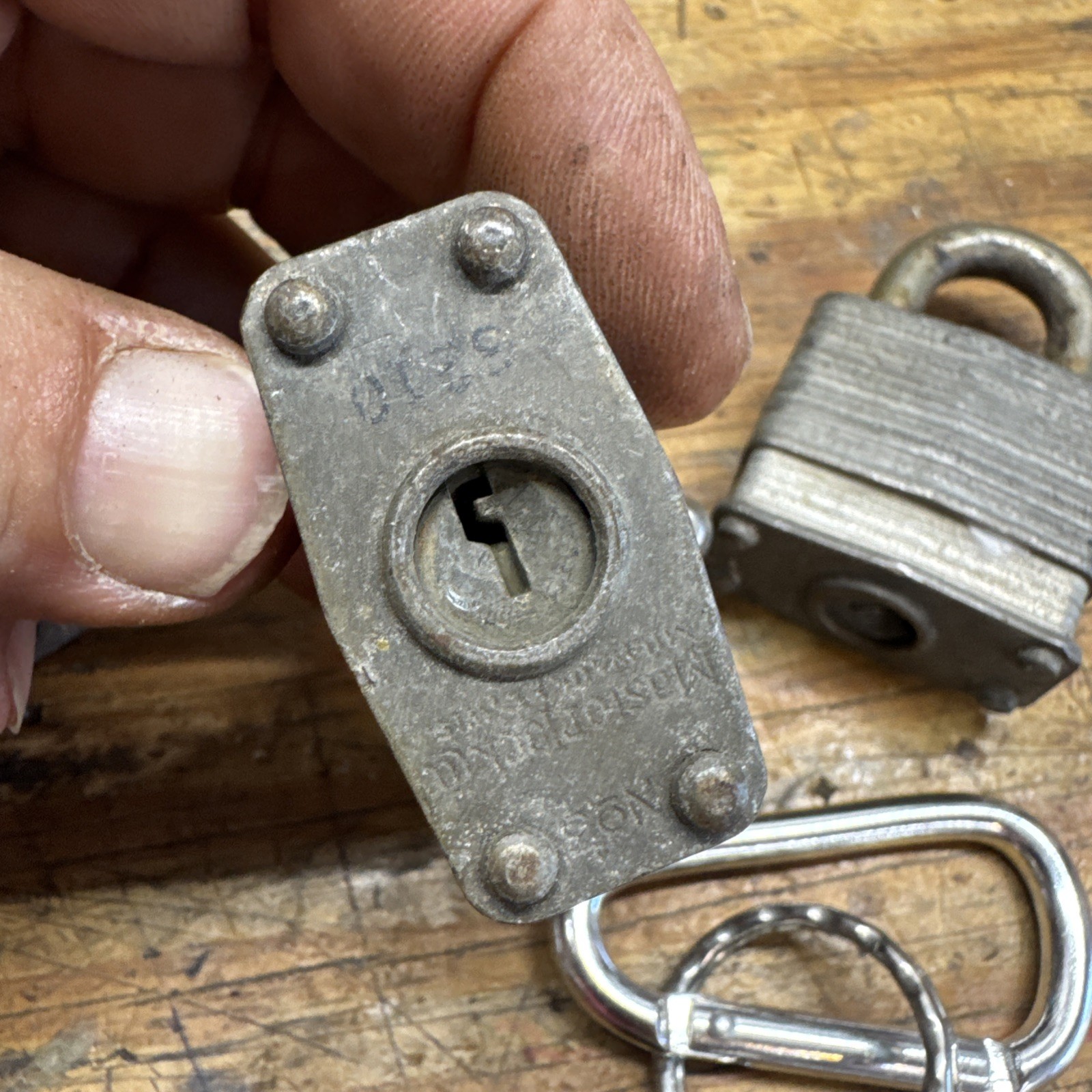 3 Keyed-Alike Master Lock No. 3 Padlocks With 1 Key Older Locks