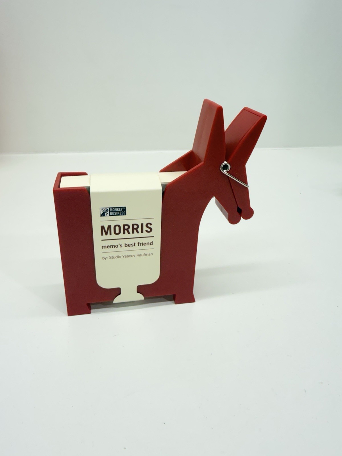 Morris the Donkey Red Desktop Memo Holder Cute Desk Office 5”monkey Business
