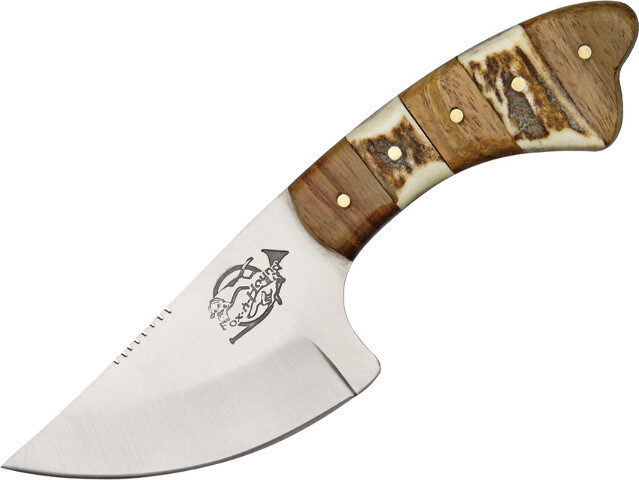 Fox-N-Hound Skinner Knife FH620 6 1/4" overall. 3 1/8" stainless wide design ski