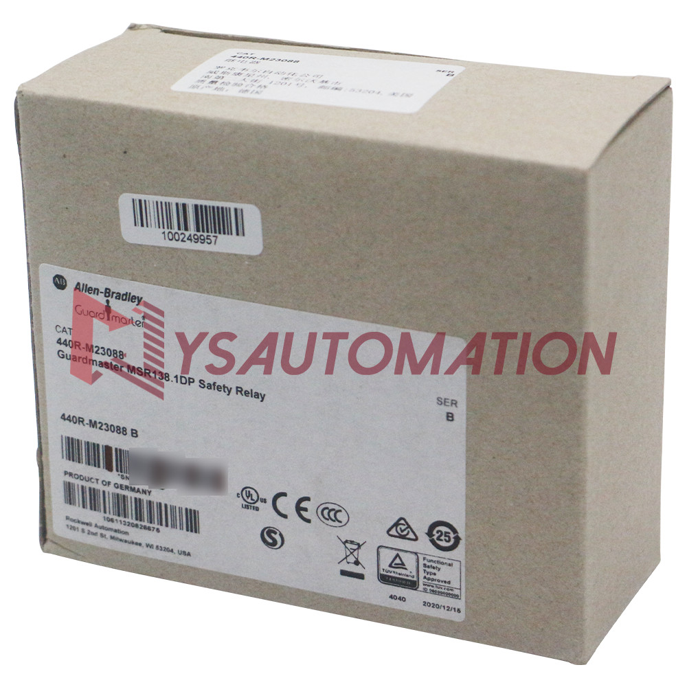 440R-M23088 Safety Relay,MSR138.1DP,24V ,Automatic/Manual Monitored,Removable