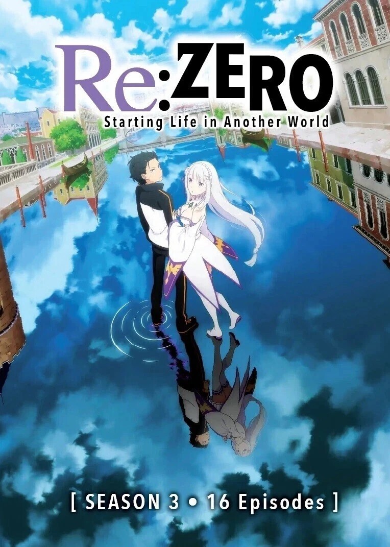 Re:Zero Kara Hajimeru Isekai Season 3 (1-16) Anime DVD [English Dub] [Free Gift]