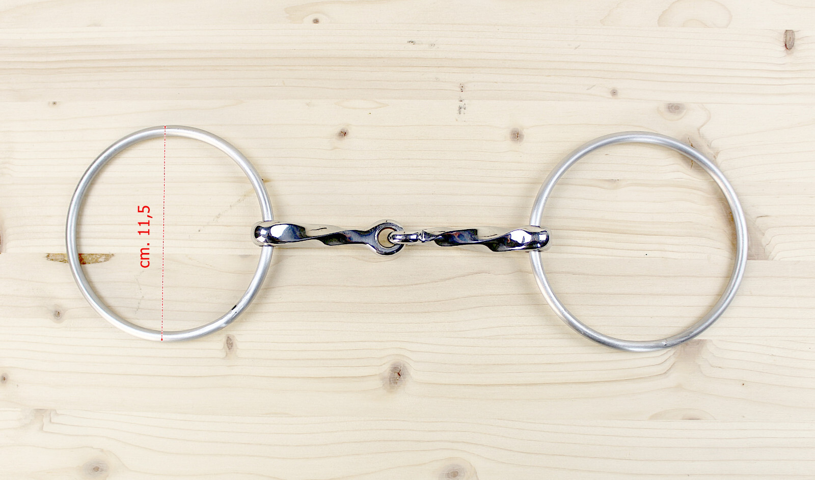 Twisted Snaffle Bit With Big Rings
