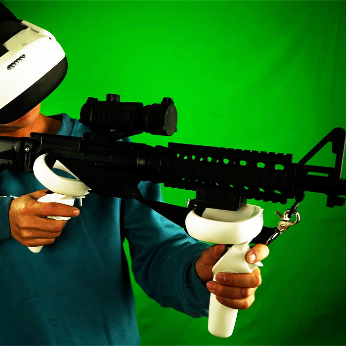New VR Headset Controller Game Shooting Gun Double Handle for Oculus quest 2