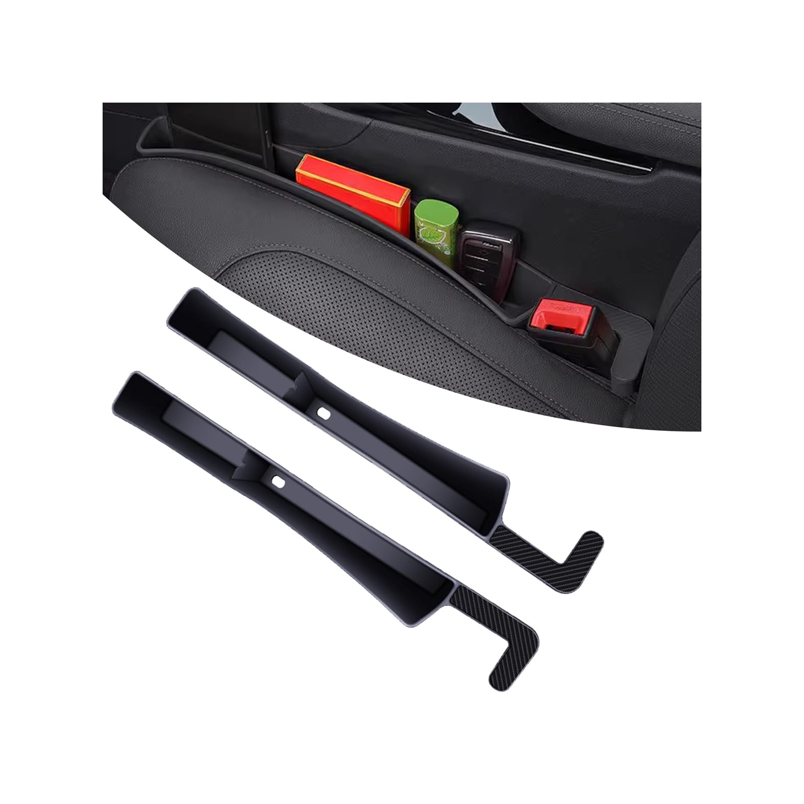Couslcd 2PCS Car Seat Gap Filler, Anti-Drop Vehicle Console Crevice Blocker w...