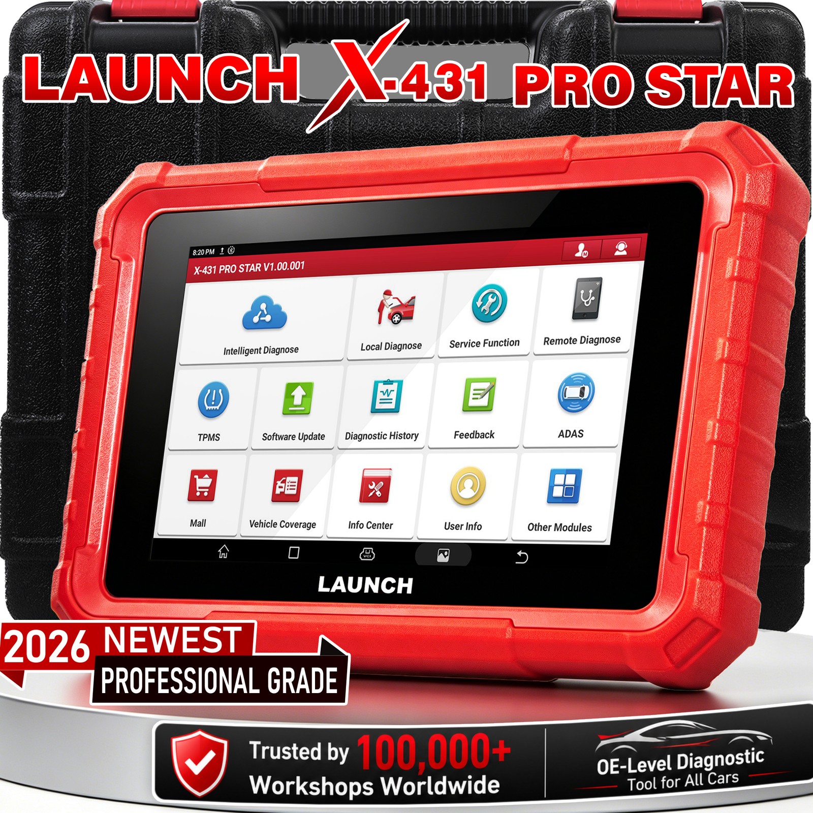 LAUNCH X431 PRO Star =PRO ELITE Bidirectional Car OBD2 Diagnostic Scanner Coding