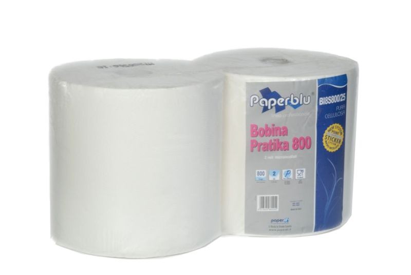 Wiper roll, cellulose, number of layers 2, length.200m, 2pcs.