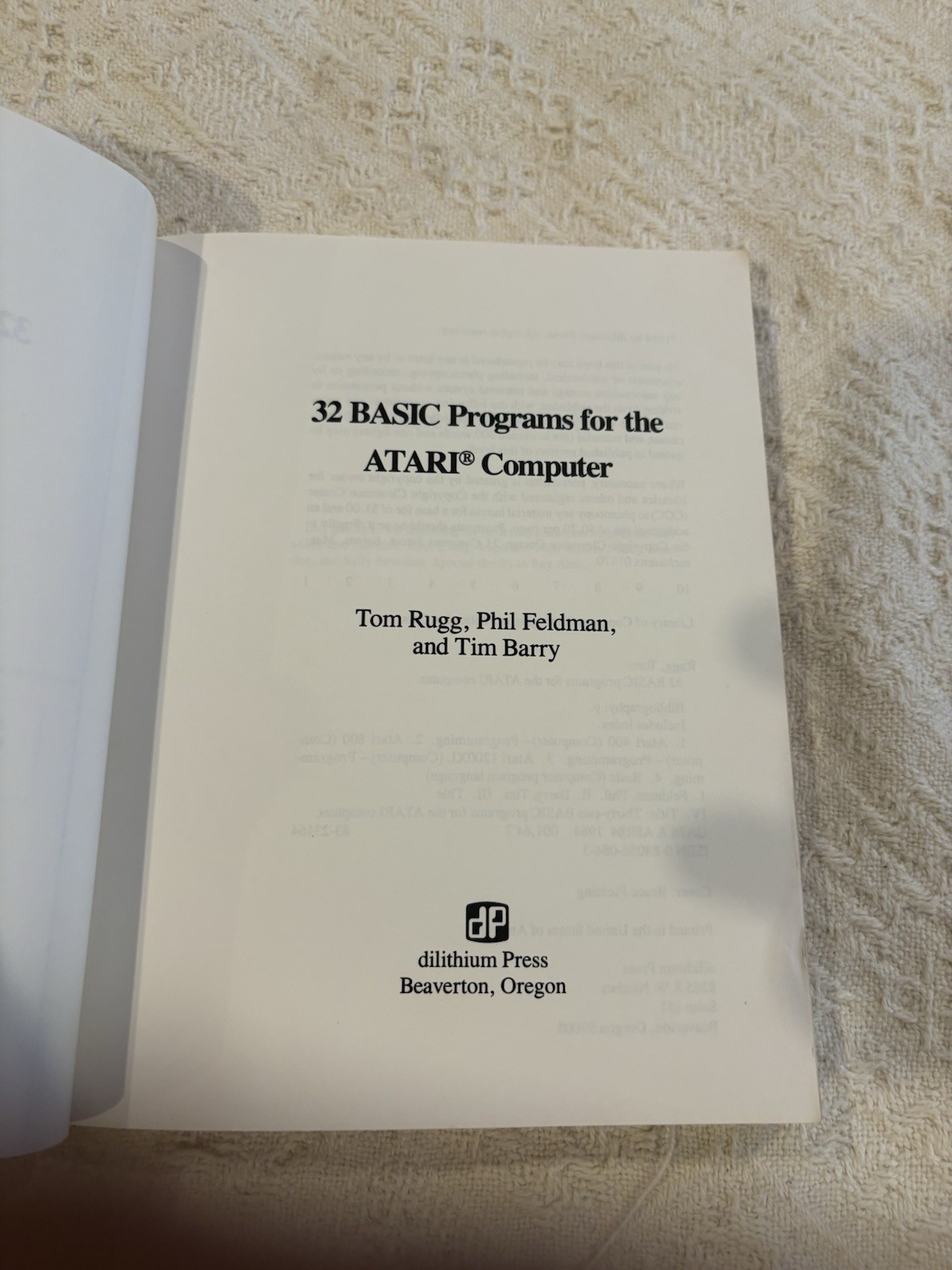 32 Basic Programs For The Atari Computer With Software