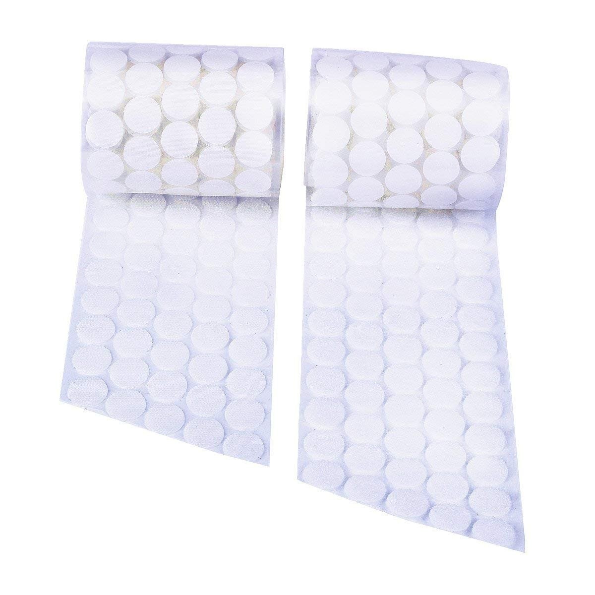 Self-Adhesive Sticky Dots, 1700pcs (850 Pairs) 0.59" Hook & Loop Strips, Waterpr